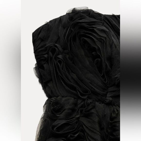 Zara structured floral mini dress - Picture 4 of 6